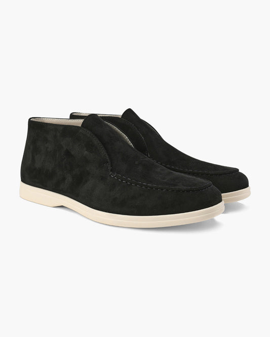 Hoge Suede Loafers